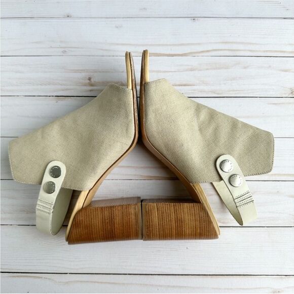 Rag and Bone Leigh Natural Canvas Open Toe Sandal - Picture 9 of 14